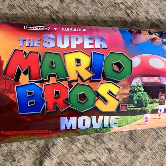 Super Mario Brothers Movie Poster DS 27 x 40 (video game film one) + 2 BONUS wow - Picture 5 of 5